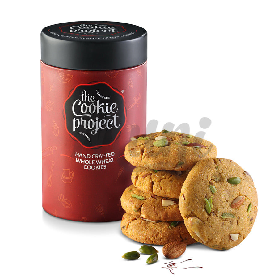 Kesar Badam Pista Cookies