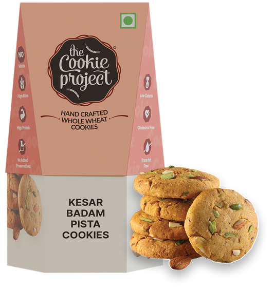 Kesar Badam Pista Cookies