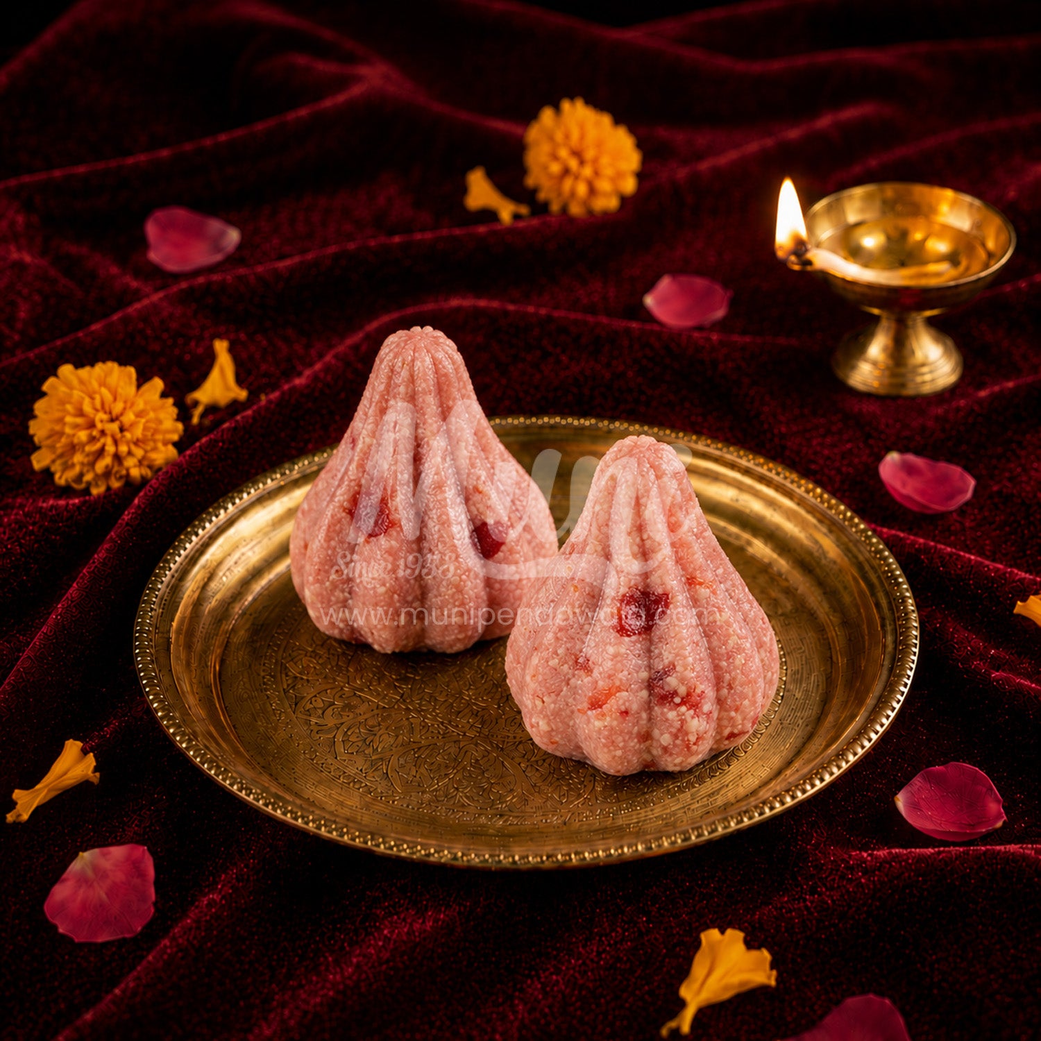Cashew Strawberry Modak