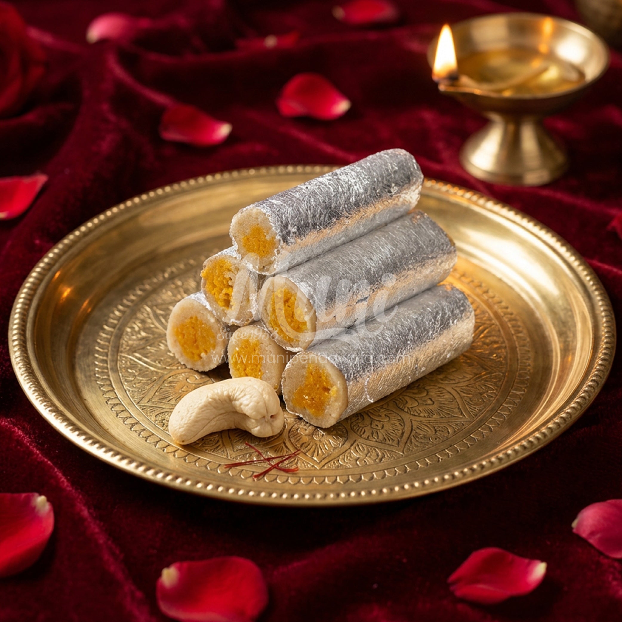 Kaju Kesar Roll