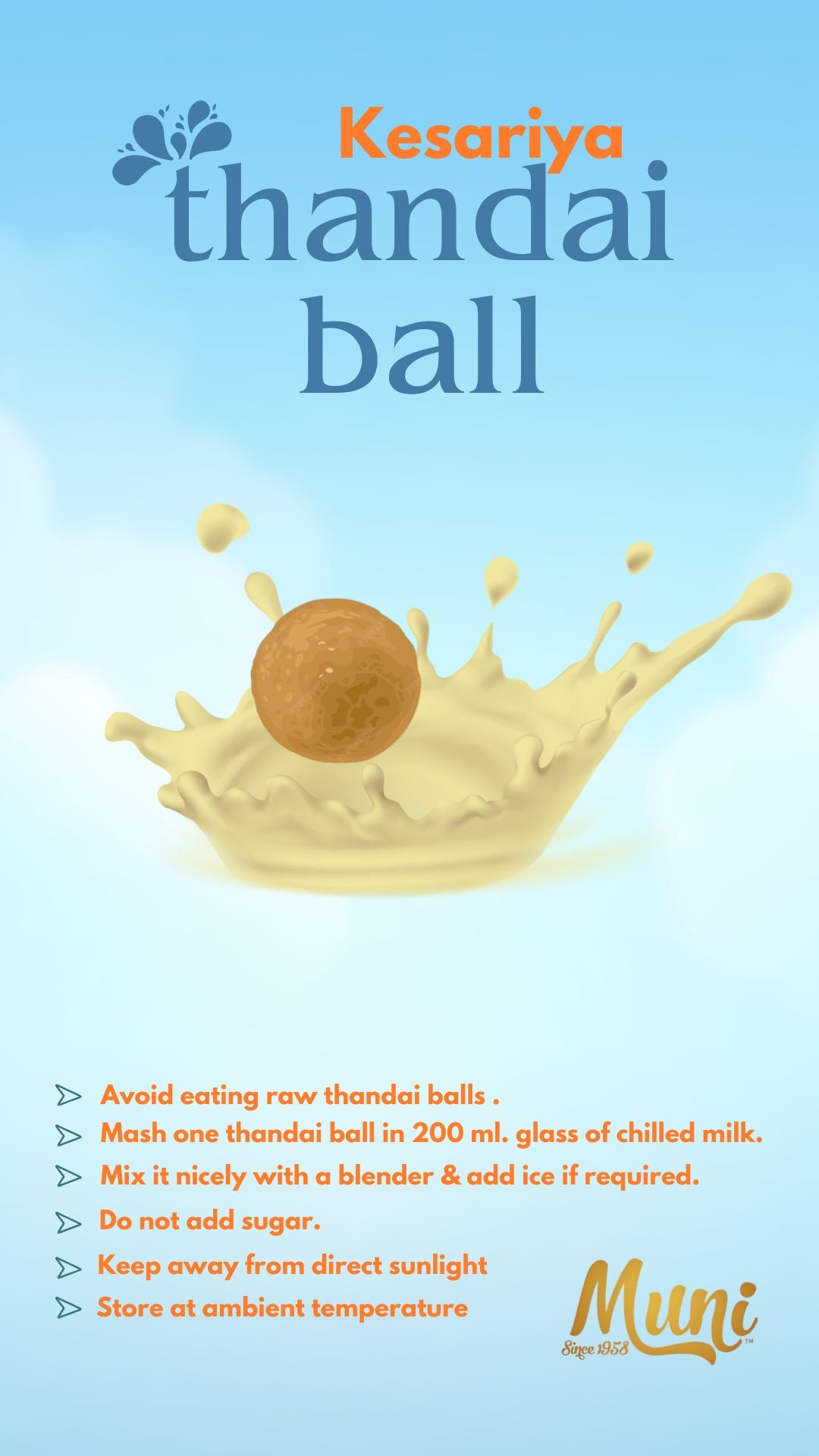Kesariya Thandai Balls -6 Pcs Pack