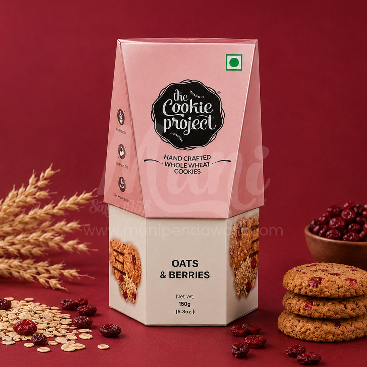 Oats & Berries Whole Wheat Cookies