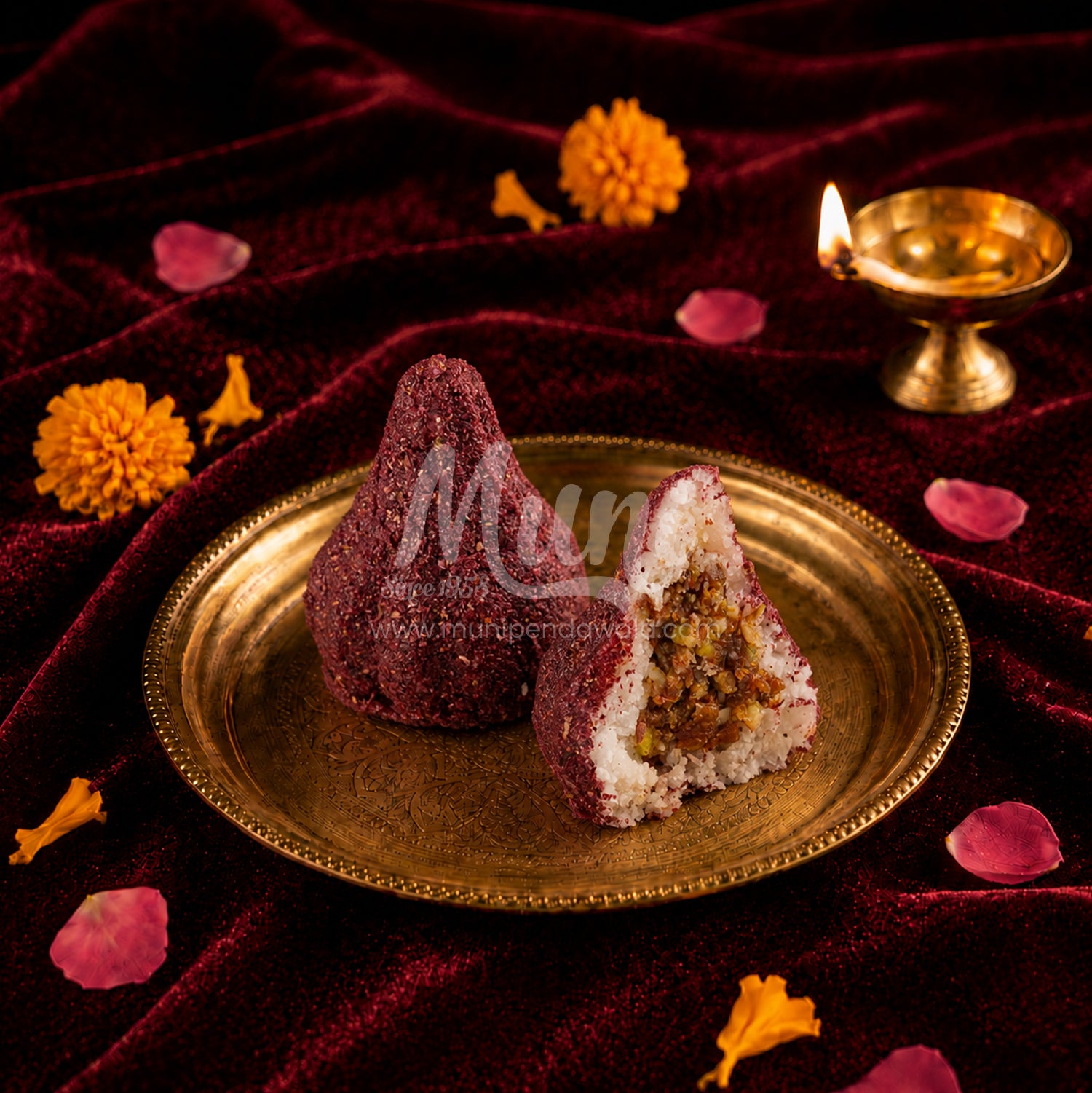 Rose Coconut Modak